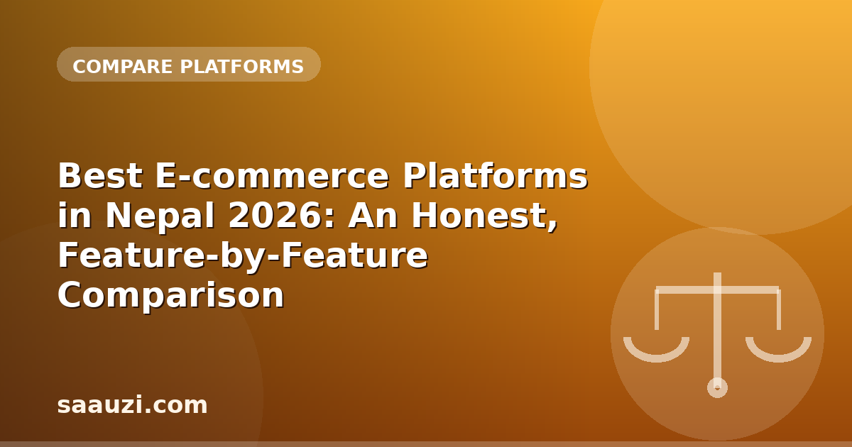 Best E-commerce Platforms in Nepal 2026: An Honest, Feature-by-Feature Comparison