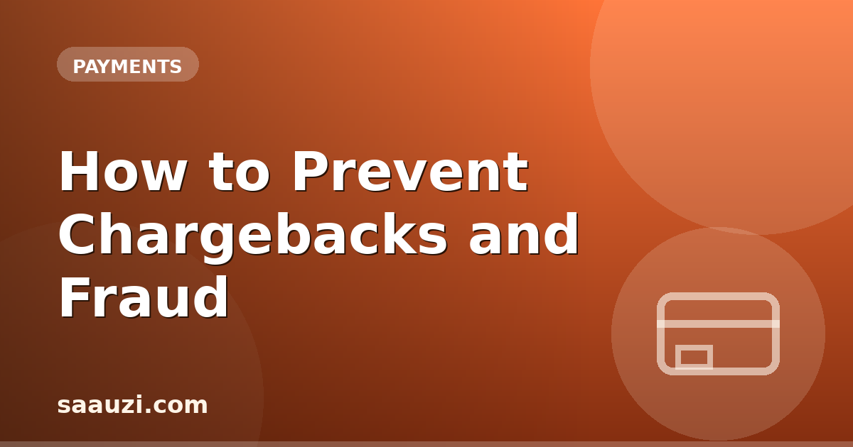How to Prevent Chargebacks and Fraud