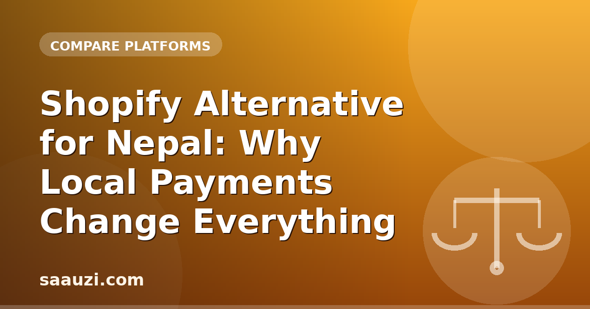 Shopify Alternative for Nepal: Why Local Payments Change Everything