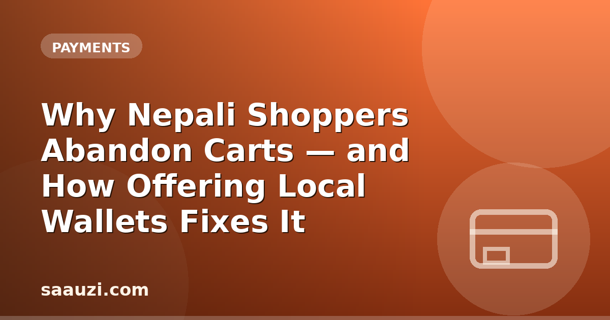 Why Nepali Shoppers Abandon Carts — and How Offering Local Wallets Fixes It